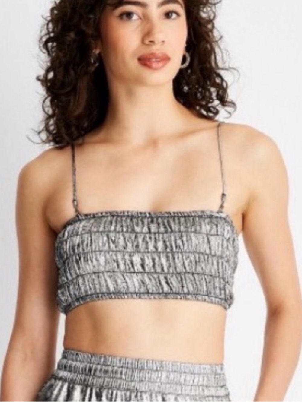 Future Collective Metallic Skirt Set